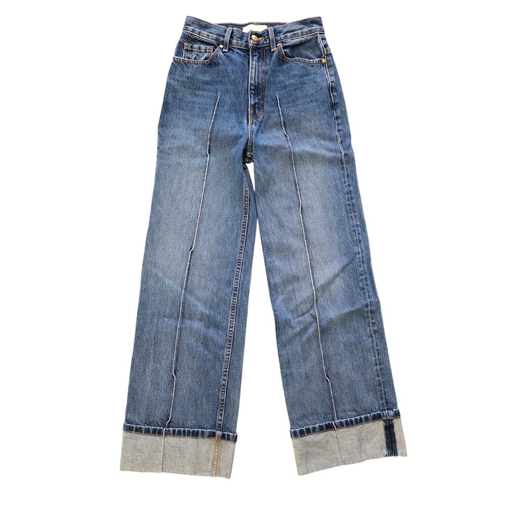 Ulla Johnson Genevieve Jeans Cuffed Hem Size 26 - Picture 2 of 9